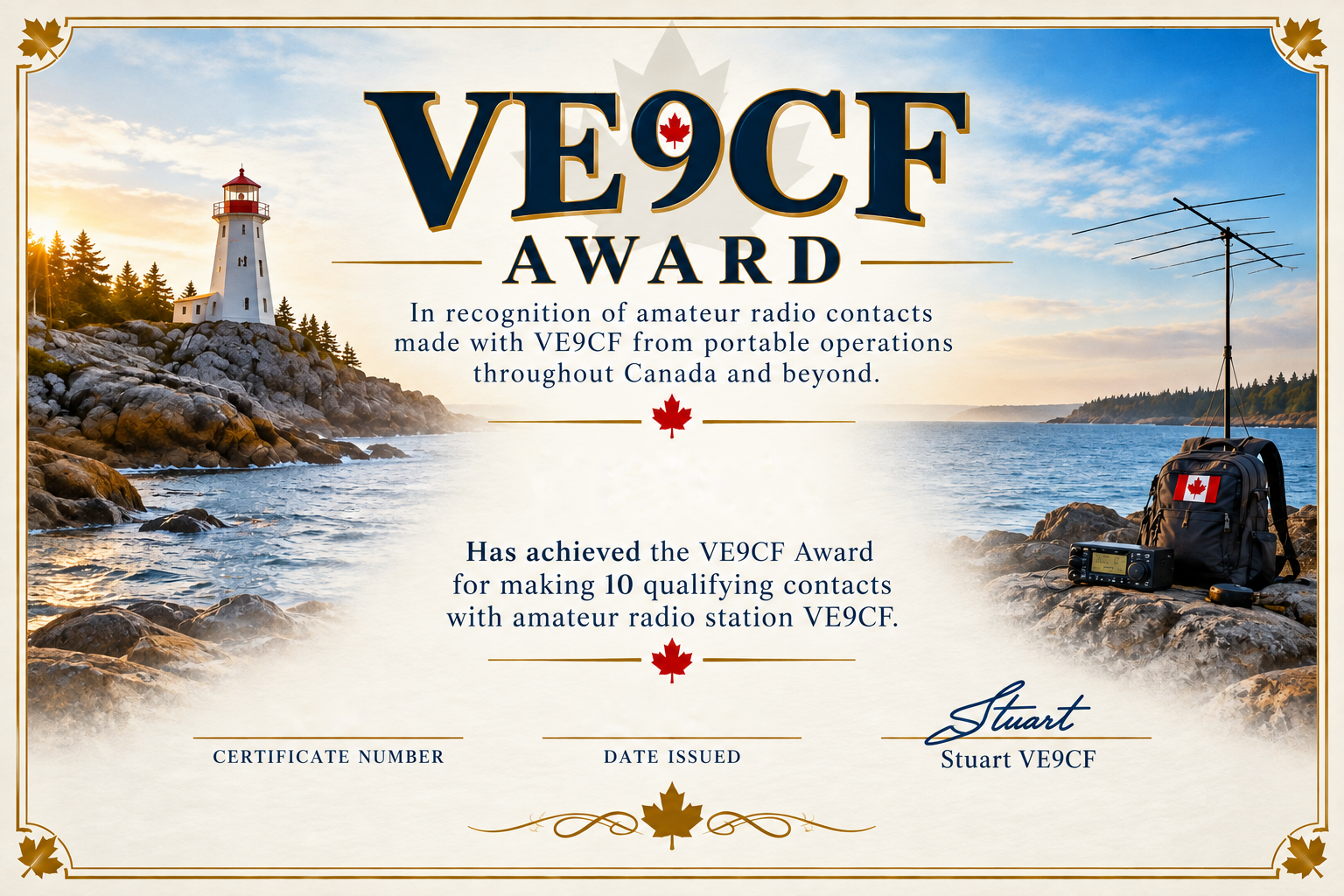 VE9CF 10-contact certificate preview